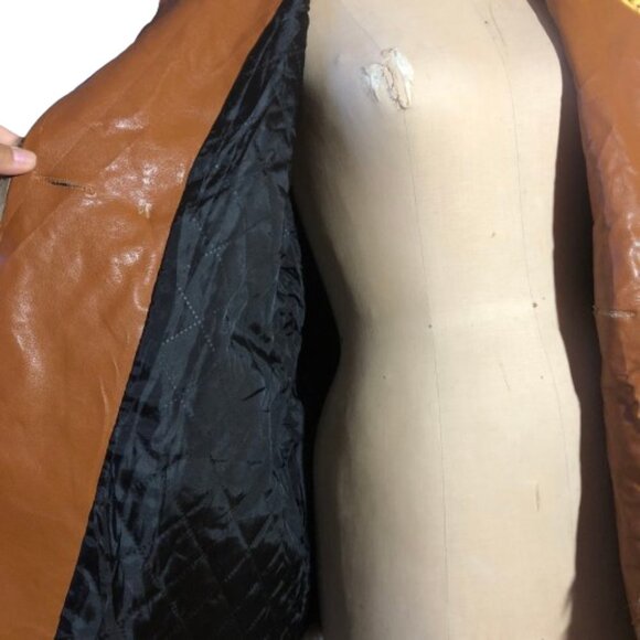 Vintage 90s old stock NWT faux fur and leather teddy hairy shaggy jacket blazer - Picture 14 of 14